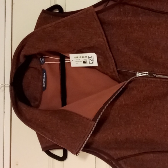 Cutter & buck, asymmetrical athletic vest, women's XXL, maroon color brand new, - Picture 4 of 5